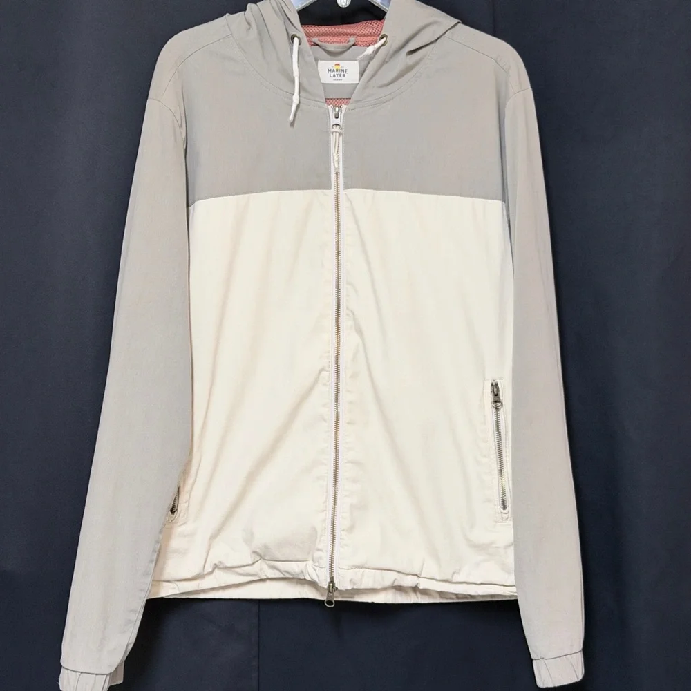 Marine Layer Dawson Stretch Twill Hooded Windbreaker (Size: Medium)